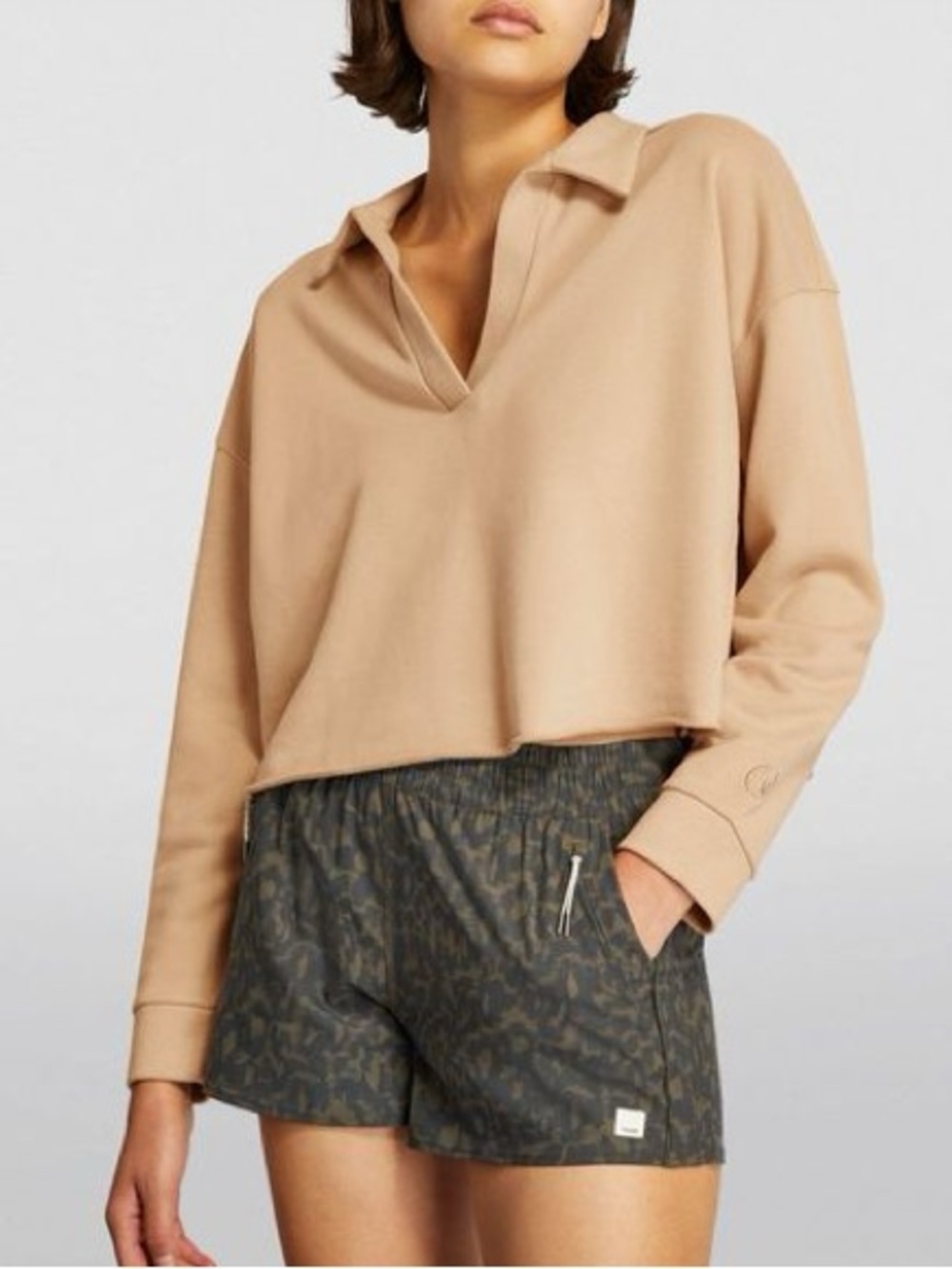 Vuori cropped Sedona polo Sweater